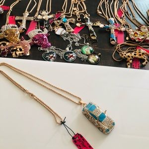 Rhinestone Car Necklace